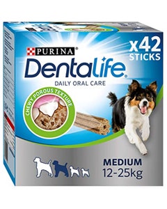 Purina Dentalife Daily Oral Care Dental Chews Medium Dog - Pack of 42