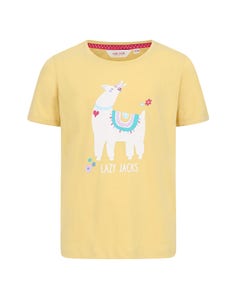 Lazy Jacks Children's LJ208C Printed T-Shirt - Lemon
