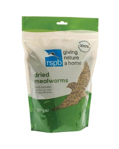 RSPB Dried Mealworms Wild Bird Food - 500g
