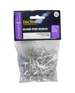 Eliza Tinsley Aluminium Pop Rivets 4.8 x 10.9mm - 100 Pack