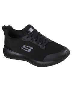 Skechers Ladies Squad SR Lace Up Safety Shoes - Black