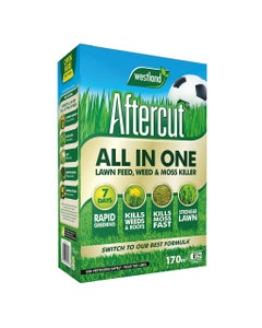 Westland Aftercut All In One Lawn Feed Weed & Moss Killer - 170m2 Box