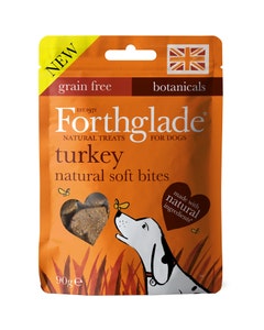 Forthglade Natural Soft Bites With Turkey Dog Treats – 90g
