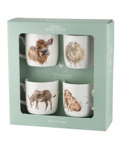 Wrendale Everyday Mugs Gift Set - Set of 4