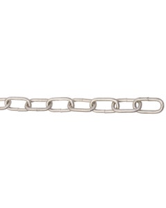 Perry No.300 Galvanised Straight Link Side Welded Chain - 5.0mm x 28mm/Per Metre