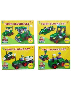 Otterdene Toy Farm Tractor Blocks Set