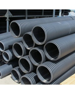 Twinwall Unperforated Drainage Pipe - 450mm x 6m 