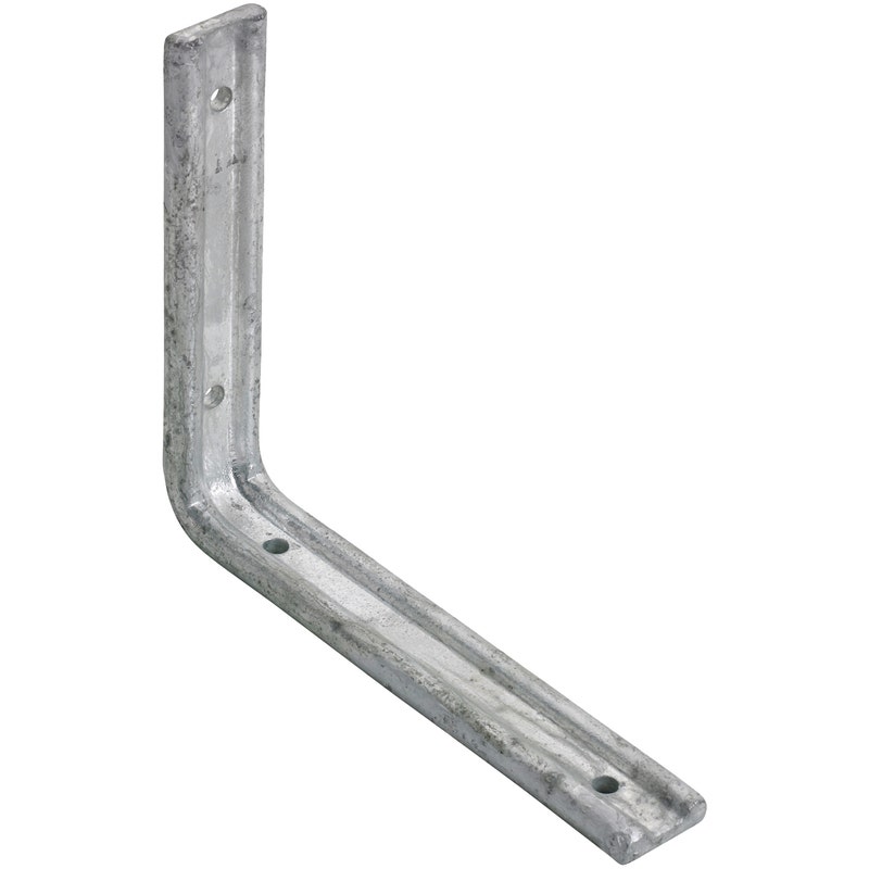 An image of Perry No.247 Galvanised Fluted Angle Bracket - 75mm/3" x 2"