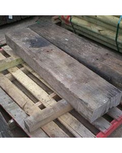 Second Hand Hardwood Crossing Timber - 12" x 5" 4ft 3"