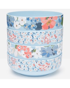 Joules Melamine Outdoor Dining Cereal Bowls - Pack of 4