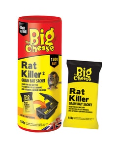 The Big Cheese Rat and Mouse Grain Bait Sachets - 6 x 25g