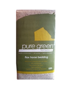 Pure Green Flax Horse Bedding - 120L