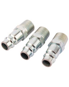 Draper Male Threaded Euro Connector 1/4" - Pack of 3
