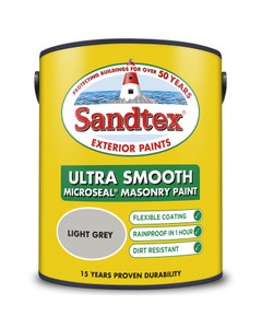 Sandtex® Ultra Smooth Masonry Paint Light Grey - 5L